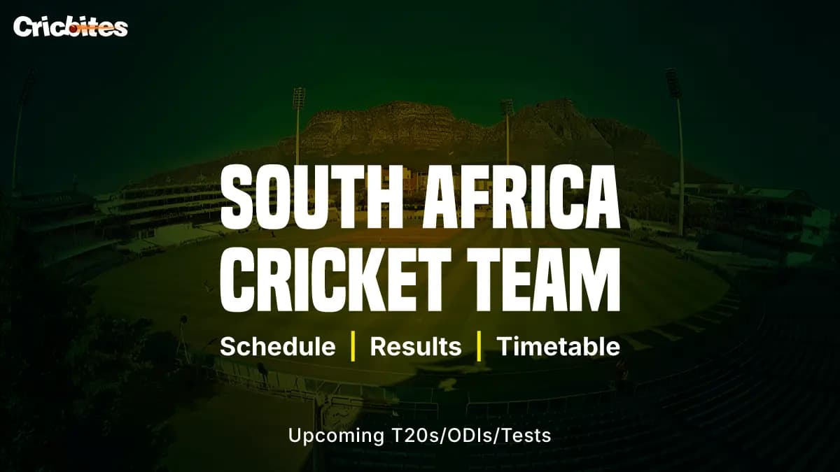South Africa Cricket Team Schedule, Results, Timetable, Upcoming T20s/ODIs/Tests