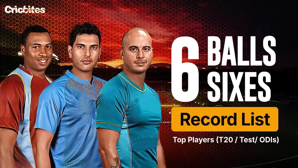 6 Ball 6 Sixes Record List: Top 11 Players (T20Is/Tests/ODIs)