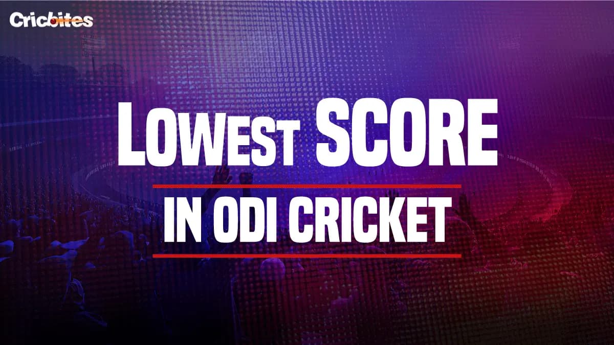 Lowest Score in ODI Cricket: From Zimbabwe to India (2025)
