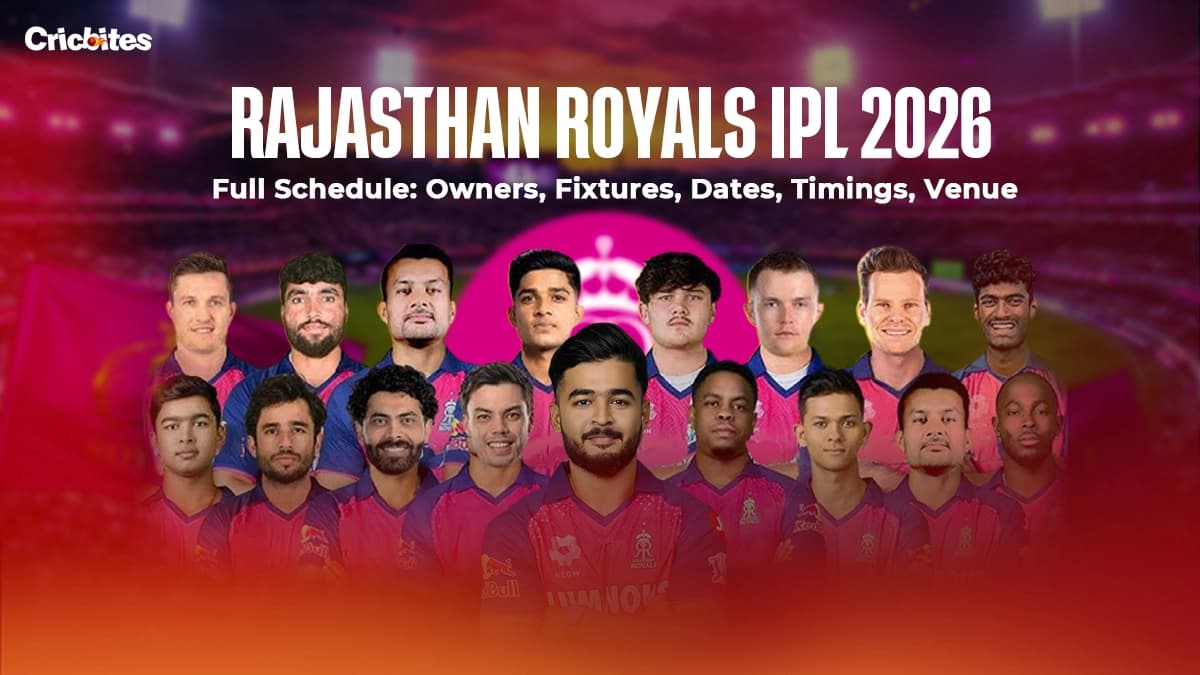 Rajasthan Royals IPL 2026 Full Schedule: Owners, Fixtures, Dates, Timings, Venues