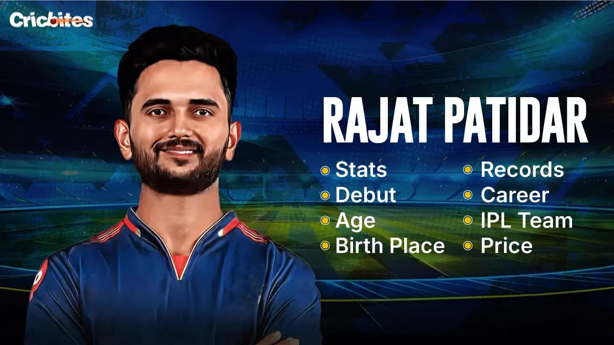 Rajat Patidar Stats, Debut, Age, Birth Place, Records, Career, IPL Team, Price