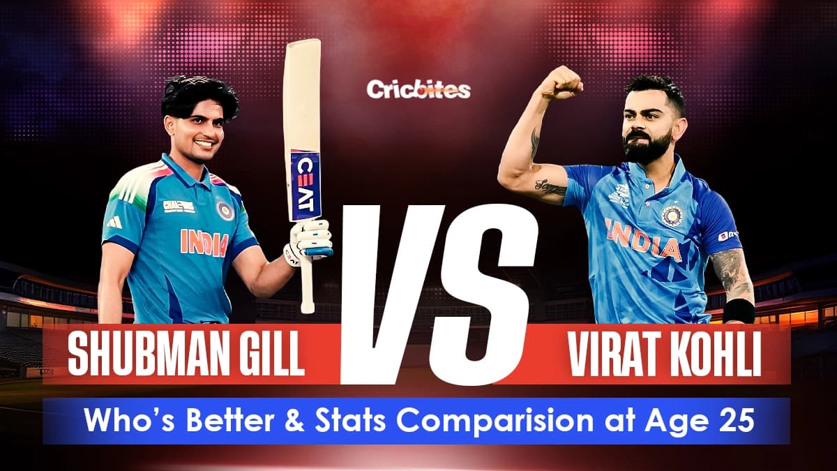 Shubman Gill vs Virat Kohli: Who’s Better & Stats Comparison at Age 25