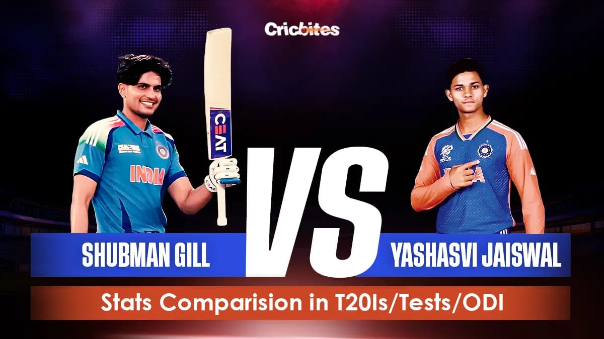 Shubman Gill vs Yashasvi Jaiswal: Stats Comparison in T20Is/Tests/ODI