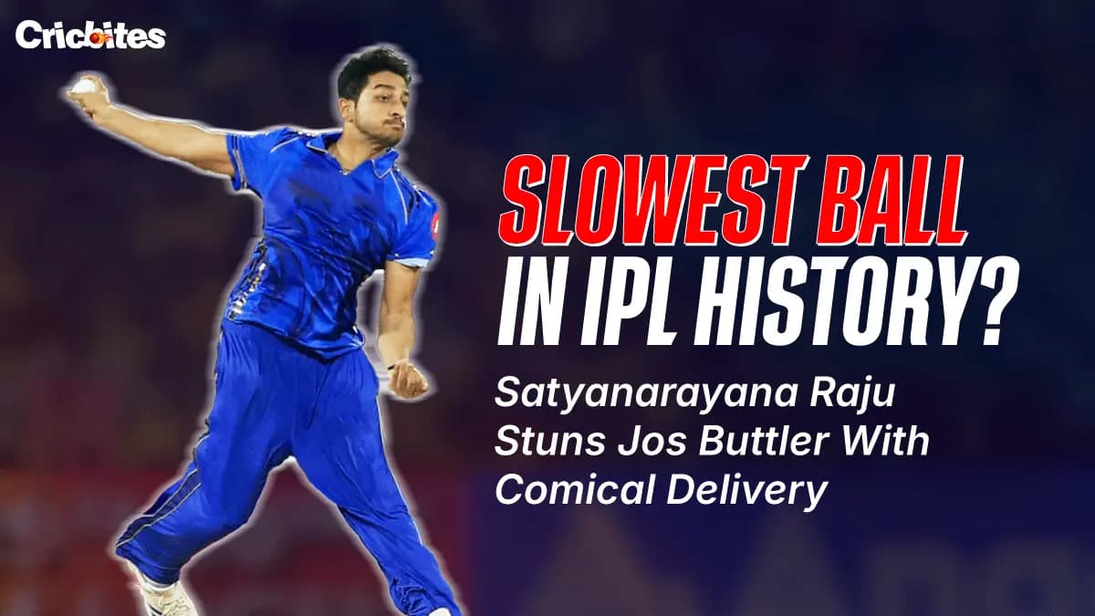 Slowest Ball in IPL History? MI’s Raju Stuns Jos Buttler With Comical Delivery