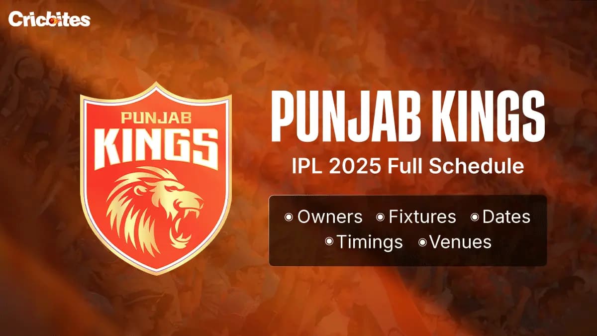 Punjab Kings IPL 2025 Full Schedule: Owners, Fixtures, Dates, Timings, Venues
