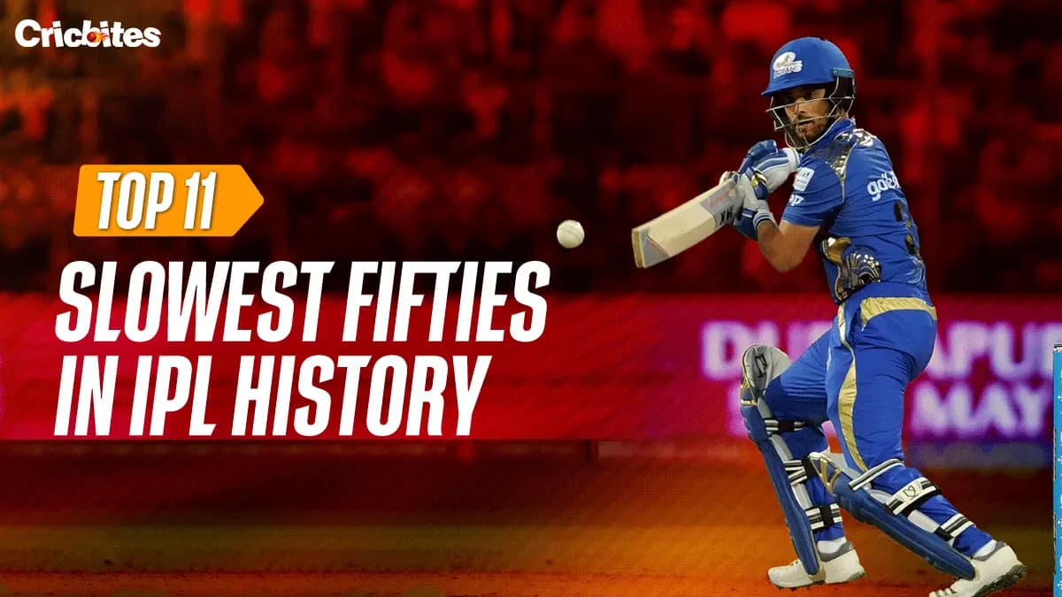 Top 11 Slowest Fifties in IPL History (From 2008-2025)