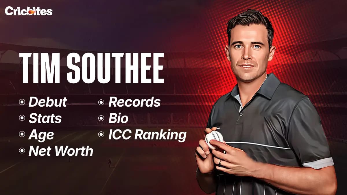 Tim Southee Debut, Biography, Stats, Net Worth, Wife, IPL Team, Records, Career