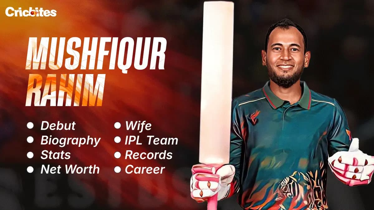 Mushfiqur Rahim Debut, Biography, Stats, Net Worth, Wife, IPL Team, Records, Career