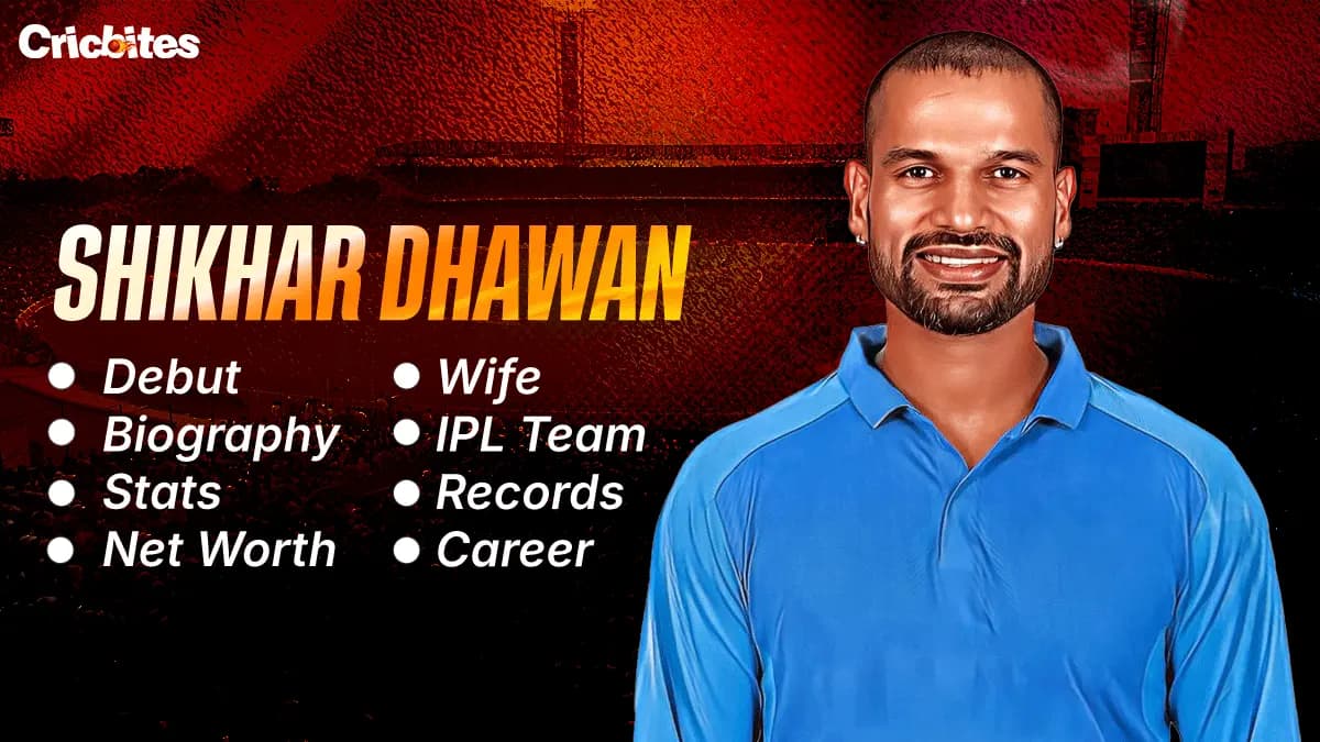 Shikhar Dhawan Debut, Biography, Stats, Net Worth, Wife, IPL Team, Records, Career