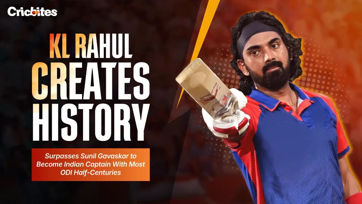 KL Rahul Creates History: Surpasses Sunil Gavaskar to Become Indian Captain With Most ODI Half-Centuries