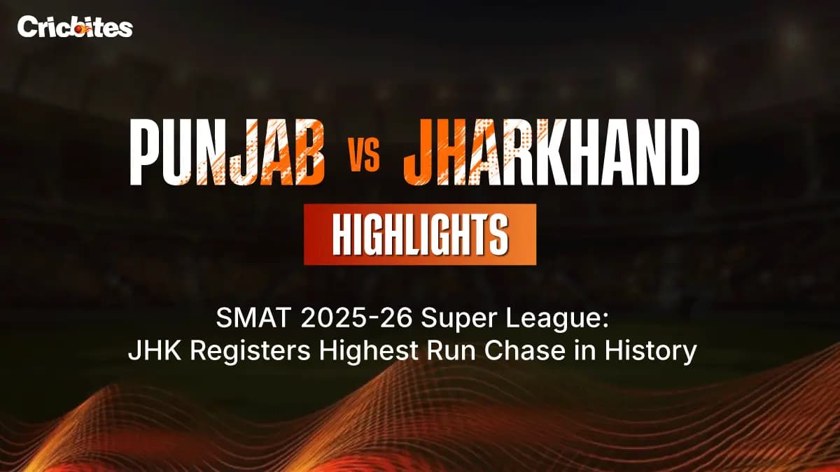 Punjab vs Jharkhand Highlights, SMAT 2025-26 Super League: JHK Registers Run Chase in History