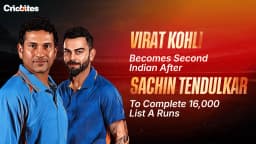 Virat Kohli Becomes Second Indian After Sachin Tendulkar To Complete 16,000 List A Runs