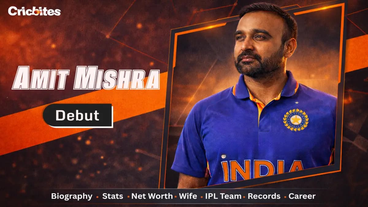 Amit Mishra Debut, Biography, Stats, Net Worth, Wife, IPL Team, Records, Career