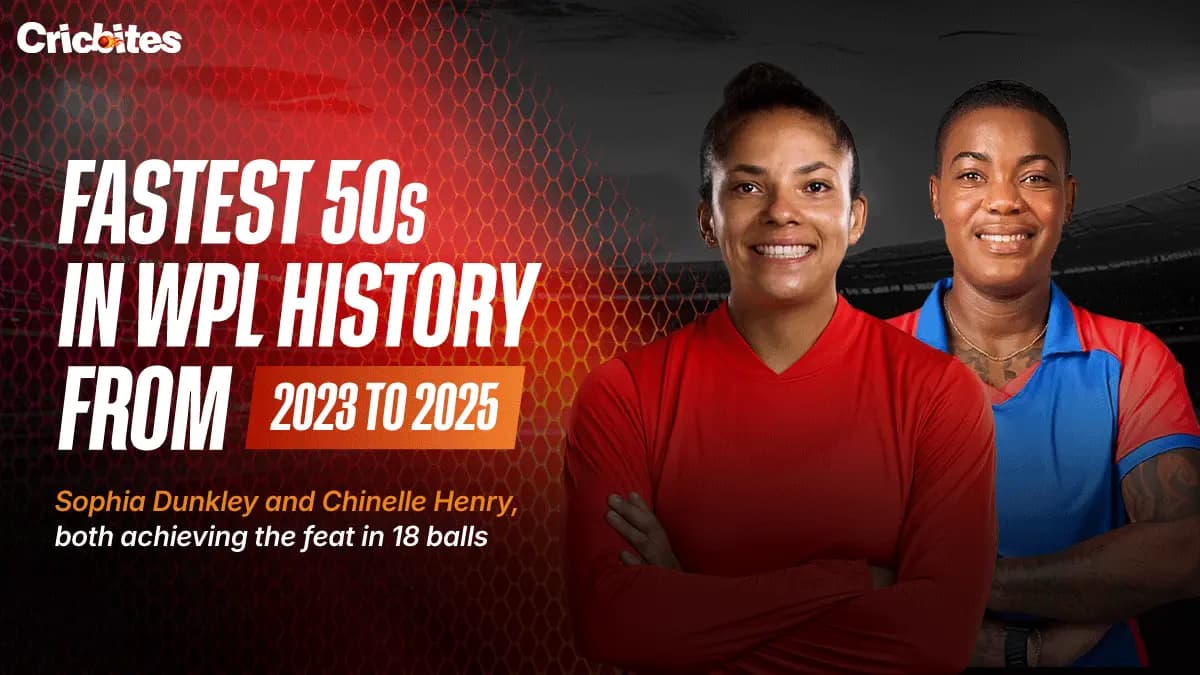 Fastest Fifties In WPL History From 2023 To 2025 (Top 10 Records)