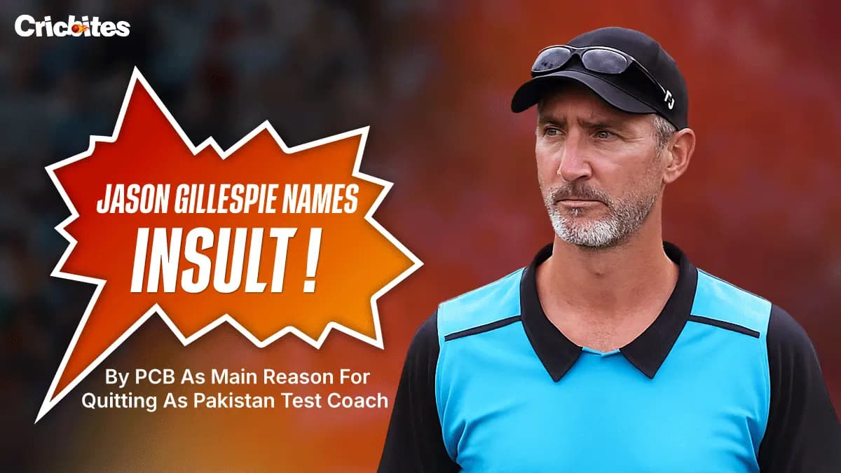 Jason Gillespie Names ‘Insult’ By PCB As Main Reason For Quitting As Pakistan Test Coach