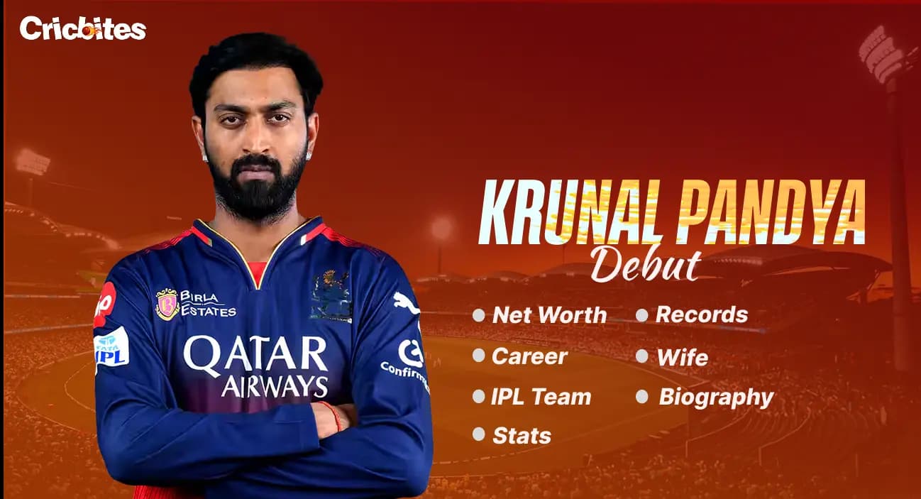 Krunal Pandya Debut, Biography, Stats, Net Worth, Wife, IPL Team, Records, Career