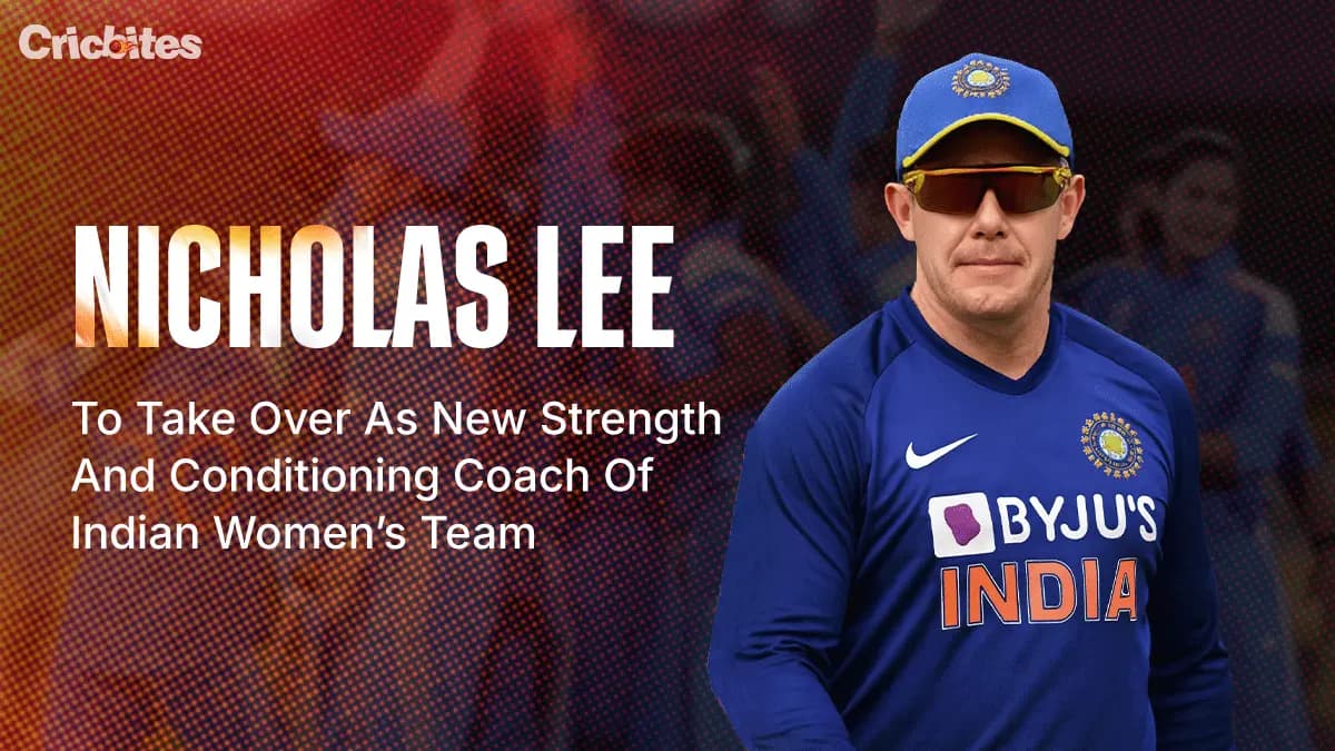 Nicholas Lee To Take Over As New Strength And Conditioning Coach Of Indian Women’s Team