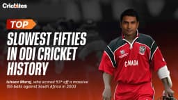 Top 10 Slowest Fifties in ODI Cricket History (2026 Updated List!)