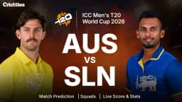 AUS vs SL: ICC Men’s T20 World Cup 2026 | Match Prediction, Squads, Live Score & Stats