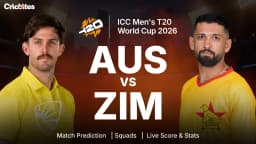 AUS vs ZIM: ICC Men’s T20 World Cup 2026 | Match Prediction, Squads, Live Score & Stats