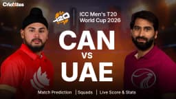 CAN vs UAE: ICC Men’s T20 World Cup 2026 | Match Prediction, Squads, Live Score & Stats