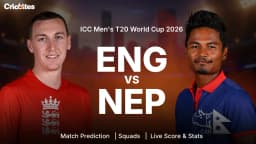 ENG vs NEP: ICC Men’s T20 World Cup 2026 | Match Prediction, Squads, Live Score & Stats