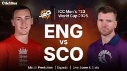 ENG vs SCO: ICC Men’s T20 World Cup 2026 | Match Prediction, Squads, Live Score & Stats
