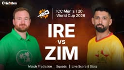 IRE vs ZIM: ICC Men’s T20 World Cup 2026 | Match Prediction, Squads, Live Score & Stats