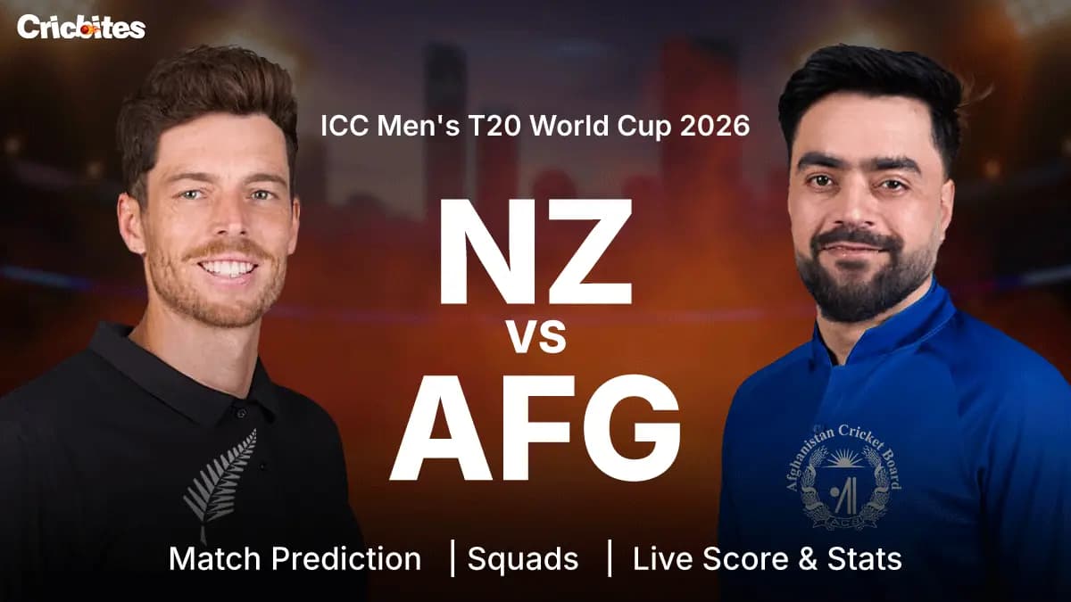 NZ vs AFG: ICC Men’s T20 World Cup 2026 | Match Prediction, Squads, Live Score & Stats