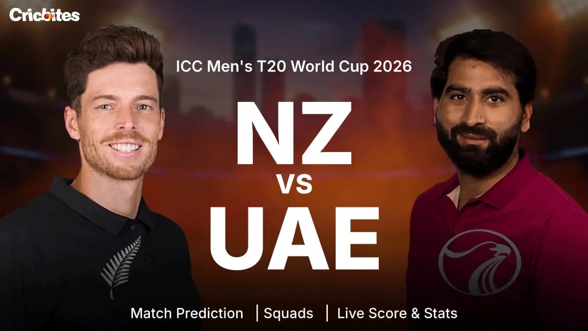NZ vs UAE: ICC Men’s T20 World Cup 2026 | Match Prediction, Squads, Live Score & Stats
