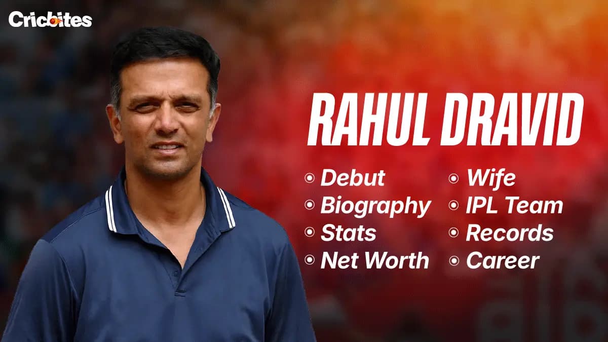 Rahul Dravid Debut, Biography, Stats, Net Worth, Wife, IPL Team, Records, Career
