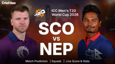 SCO vs NEP: Nepal Won By 7 Wkt – Scorecard, Stats (ICC Men’s T20 World Cup 2026)