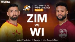 ZIM vs WI: ICC Men’s T20 World Cup 2026 | Match Prediction, Squads, Live Score & Stats