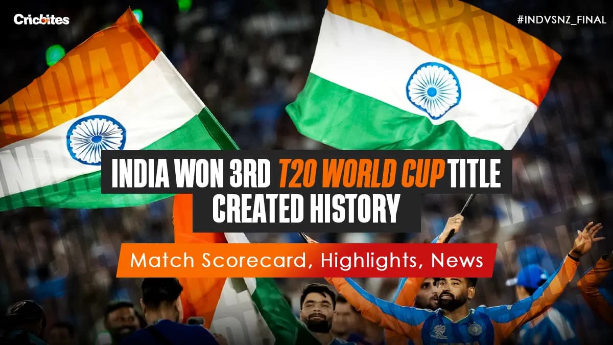 IND Won 3rd T20 World Cup Title, Created History: IND vs NZ Final Match Scorecard, Highlights, News
