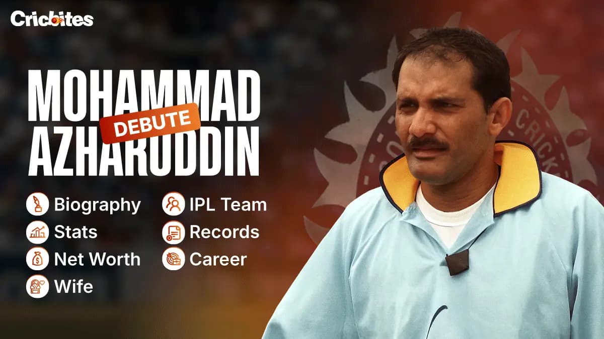 Mohammad Azharuddin Debut, Biography, Stats, Net Worth, Wife, IPL Team, Records, Career