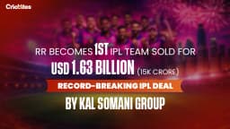RR Become 1st IPL Team Sold for USD 1.63 Billion (≈15K Crore), Record-Breaking IPL Deal By Kal Somani Group