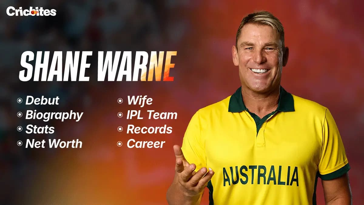 Shane Warne Debut, Biography, Stats, Net Worth, Wife, IPL Team, Records, Career