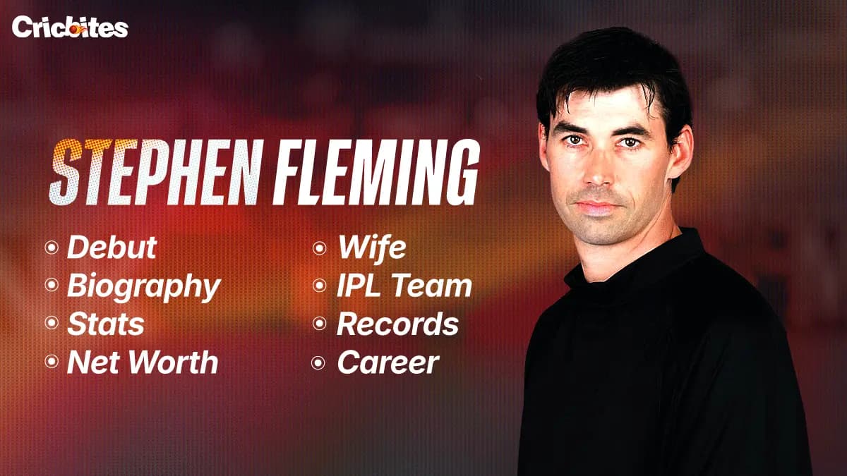 Stephen Fleming Debut, Biography, Stats, Net Worth, Wife, IPL Team, Records, Career