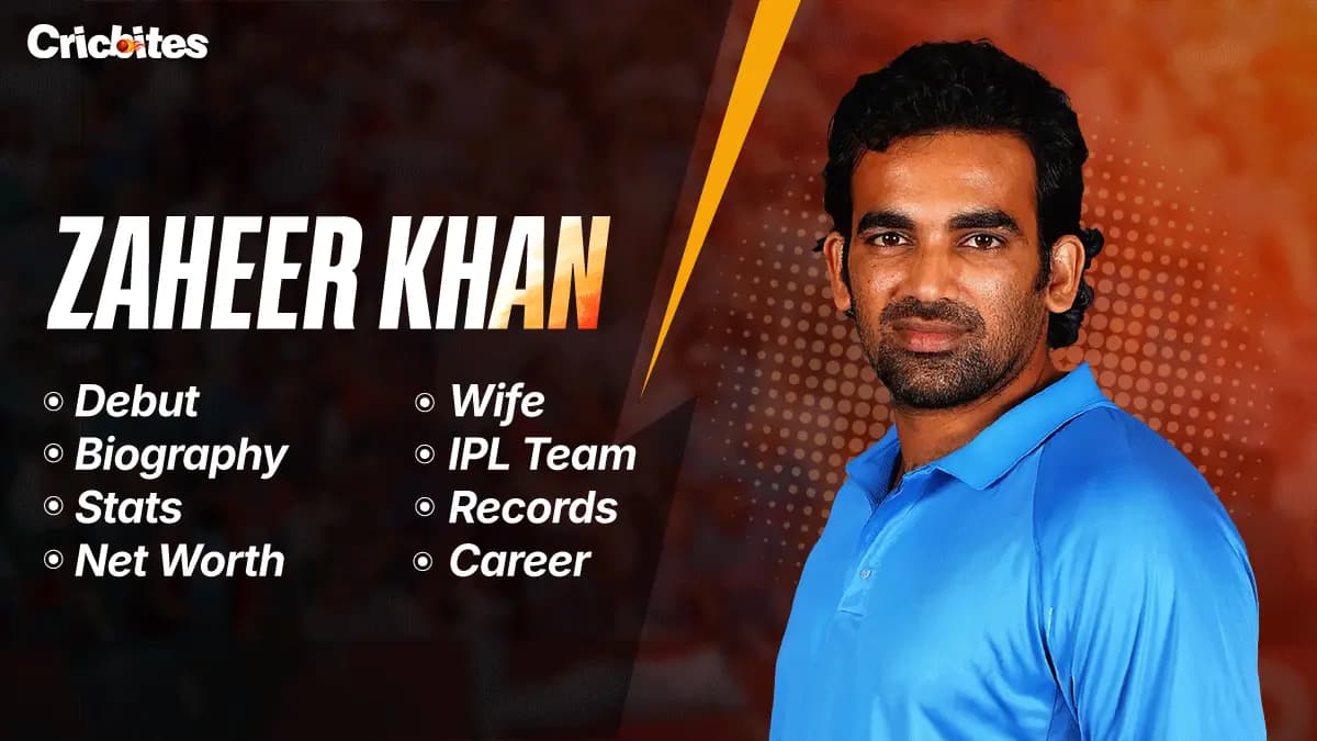 Zaheer Khan Debut, Biography, Stats, Net Worth, Wife, IPL Team, Records, Career