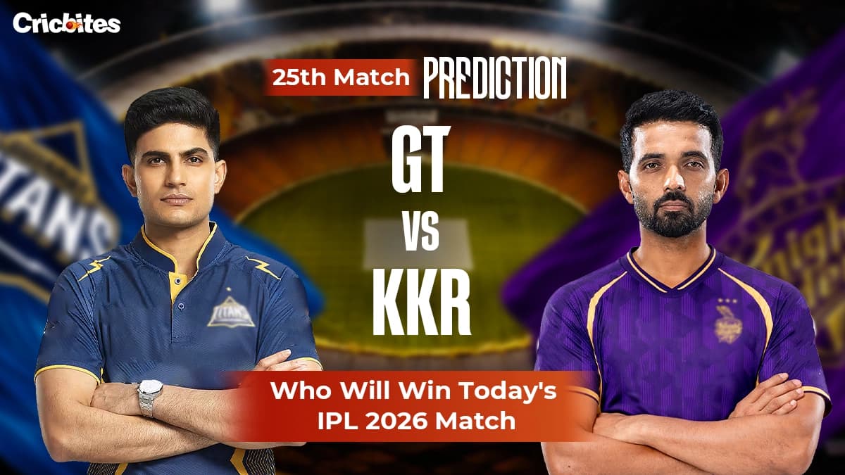 GT vs KKR IPL 2026 Match 25: Match Prediction & Squads – Who Will Win Today?