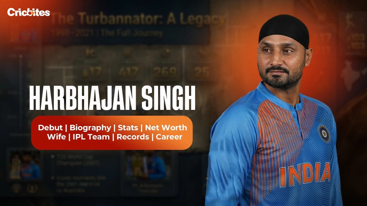 Harbhajan Singh Debut, Biography, Stats, Net Worth, Wife, IPL Team, Records, Career