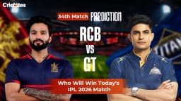 RCB vs GT IPL 2026 Match 34 : Match Prediction & Squads – Who Will Win Today?