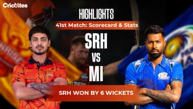 SRH vs MI Highlights, IPL 2026 Match 41: Scorecard & Stats | SRH Won By 6 Wkts