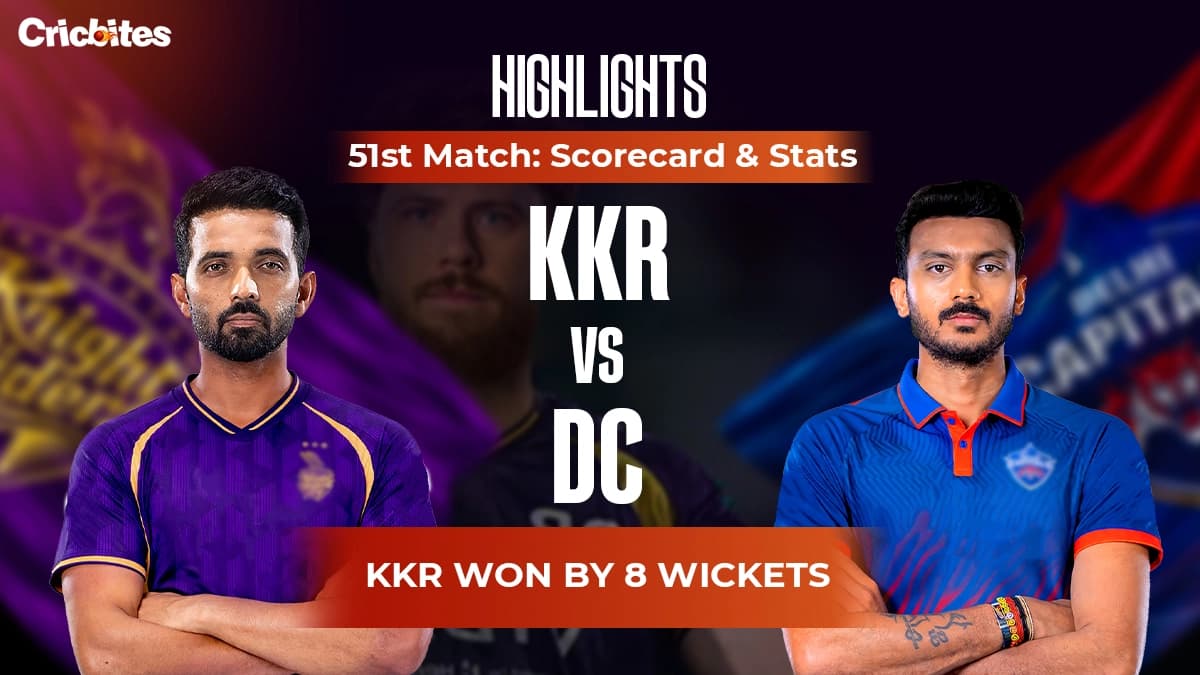 DC vs KKR Highlights, IPL 2026 Match 51: Scorecard & Stats | KKR Won By 8 Wkts