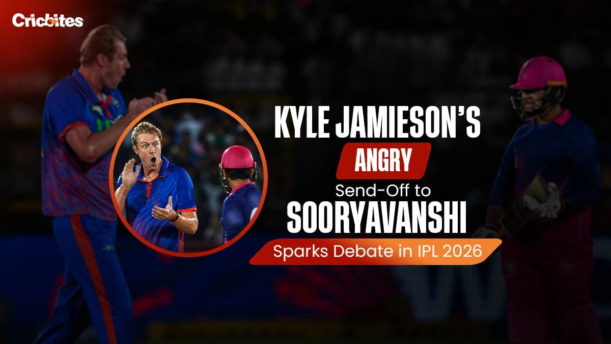 Kyle Jamieson’s Angry Send-Off to Sooryavanshi Sparks Debate in IPL 2026