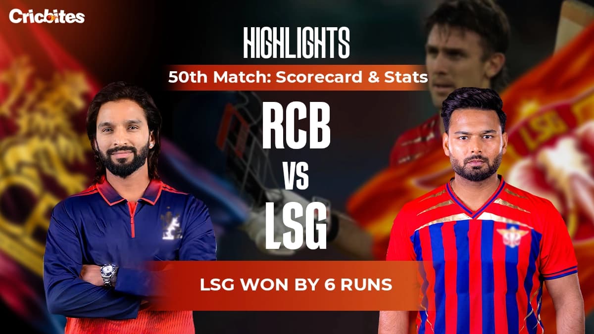 LSG vs RCB Highlights, IPL 2026 Match 50: Scorecard & Stats | LSG Won by 9 Runs (DLS Method)