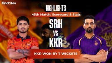 SRH vs KKR Highlights, IPL 2026 Match 45: Scorecard & Stats | KKR Won By 7 Wkts