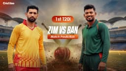 ZIM vs BAN 1st T20I: Pitch Report, C & VC Picks & Match Prediction
