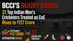 BCCI’s Injury Crisis: 32 Top Indian Men’s Cricketers Treated as CoE Budget Rises to ₹127 Crore