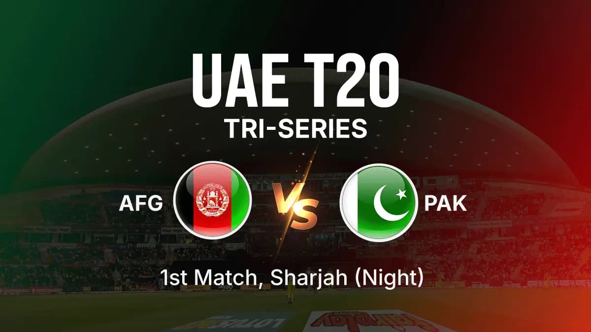 Afghanistan vs Pakistan UAE T20I Tri-Series 2025: 1st T20I, Full Scorecard, Live Score, Stats